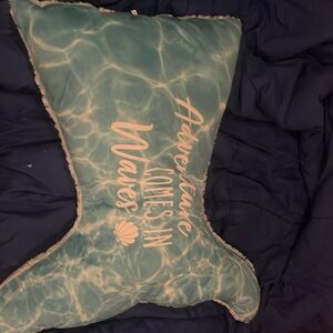 Ocean mermaid tail pillow
